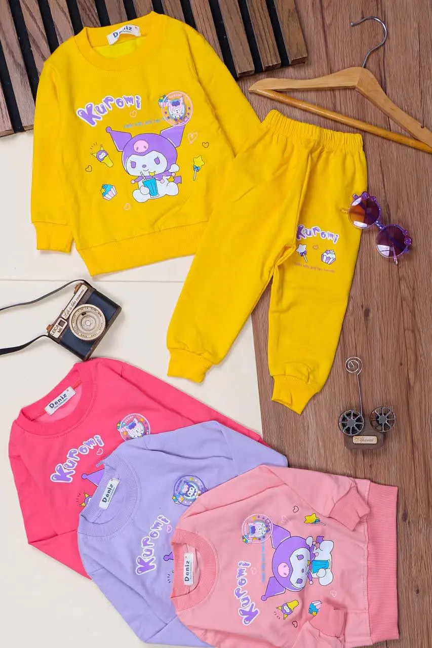 👕نام کالا: #بلوزشلوار دخترانه کرومی دنیز 
