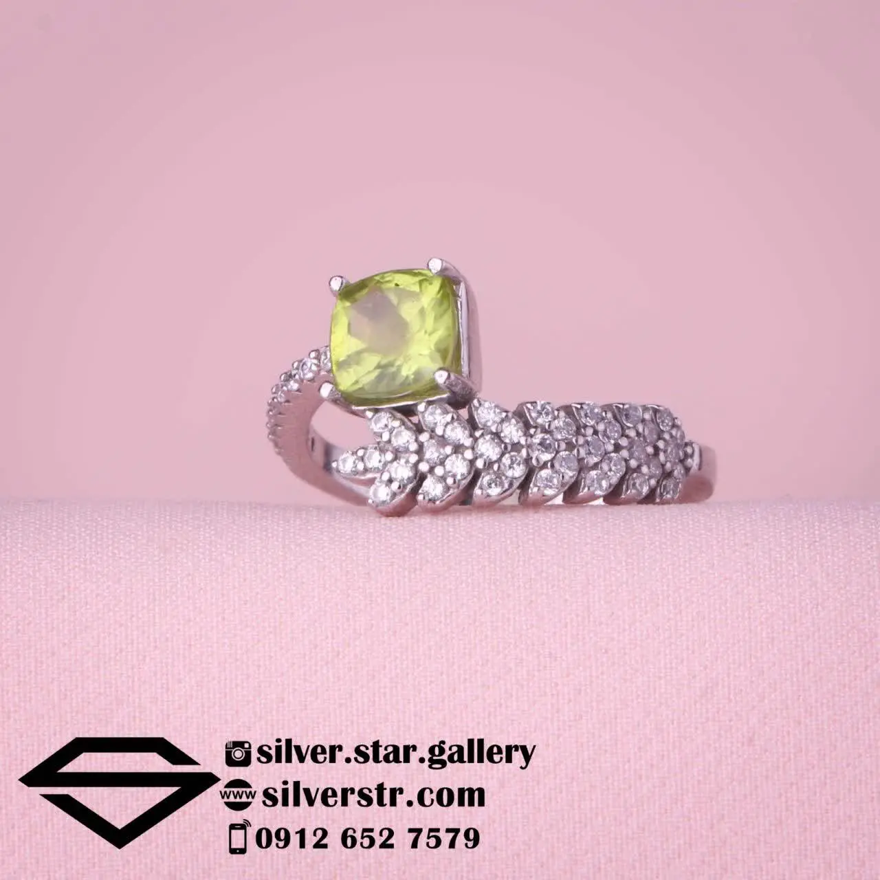 💎 انگشتر زنانه زبرجد اصل کد...