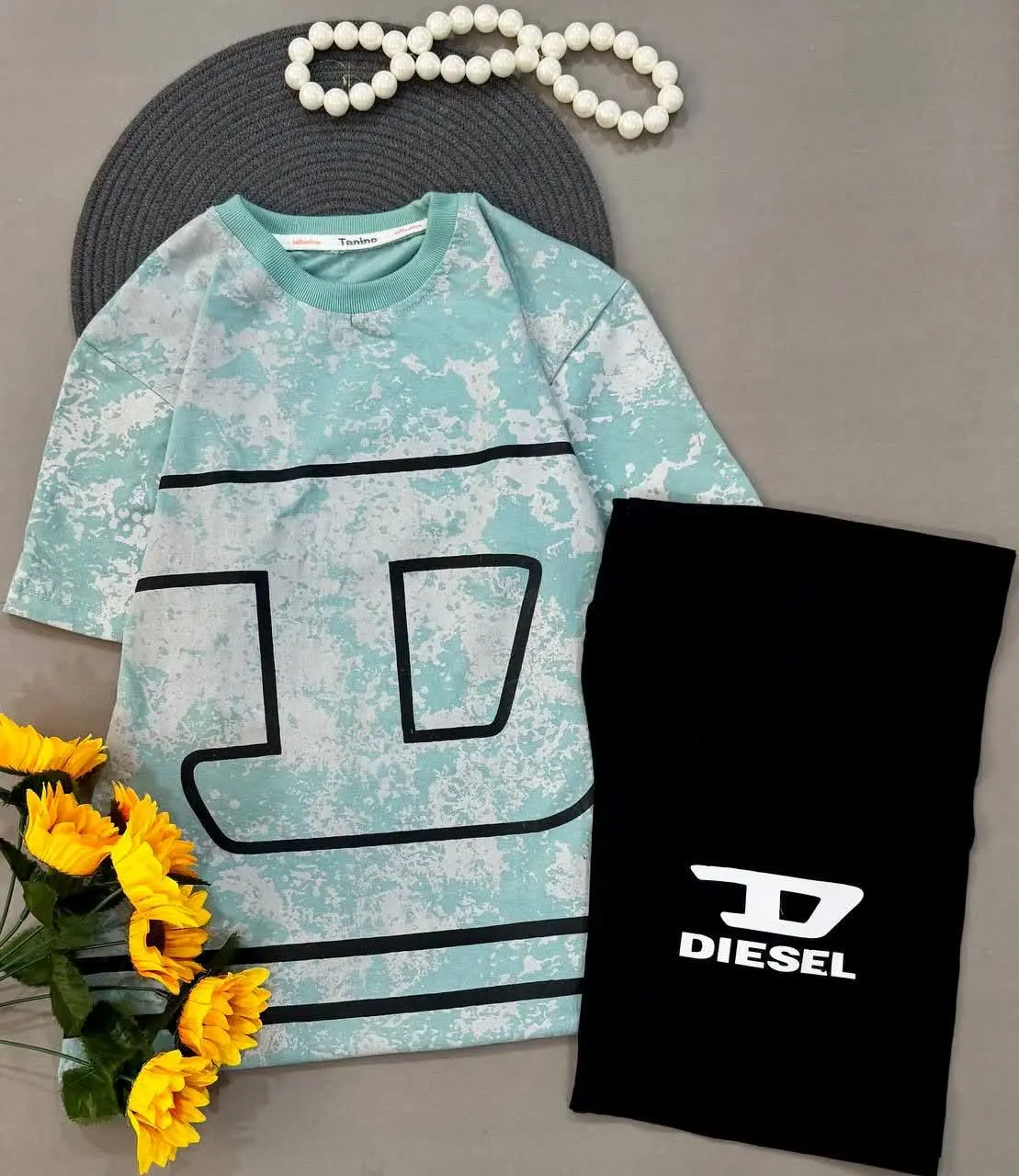 ست تیشرت شلوارک آبرنگی👌