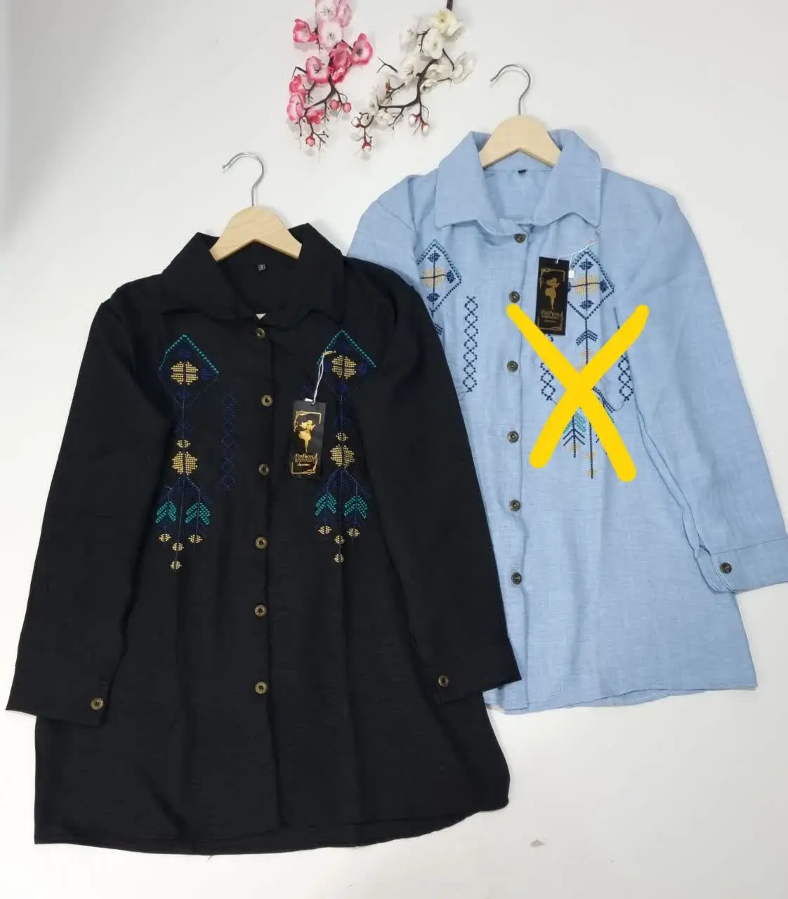 🔹 #تونیک زنانه یقه دار
