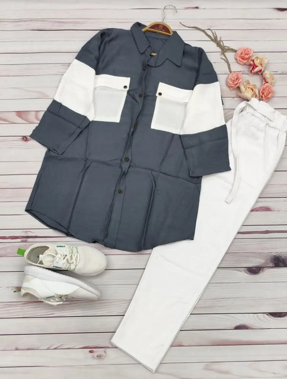 🖋نام: شومیز مانتویی ساتی 😍
