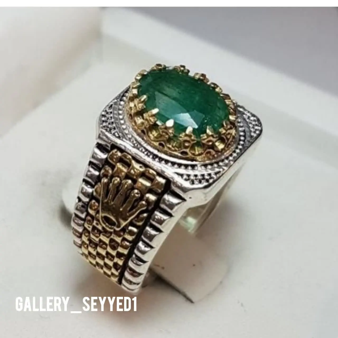 💎انگشتر جواهر زمرد اصل