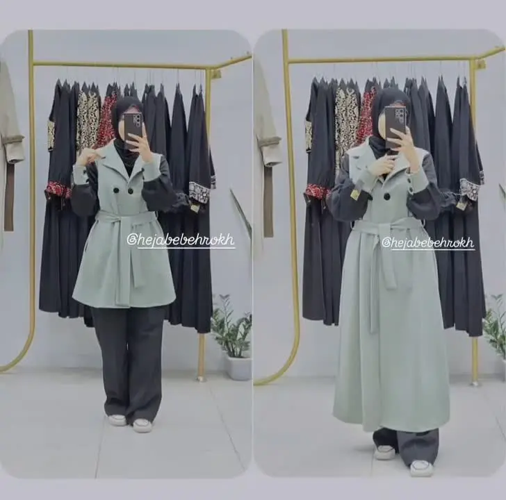 پالتو آوا با قد کوتاه و بلن...