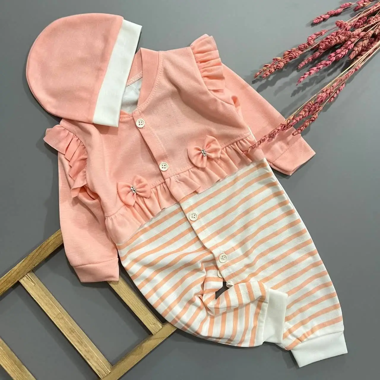 سرهمی دخترانه با کلاه