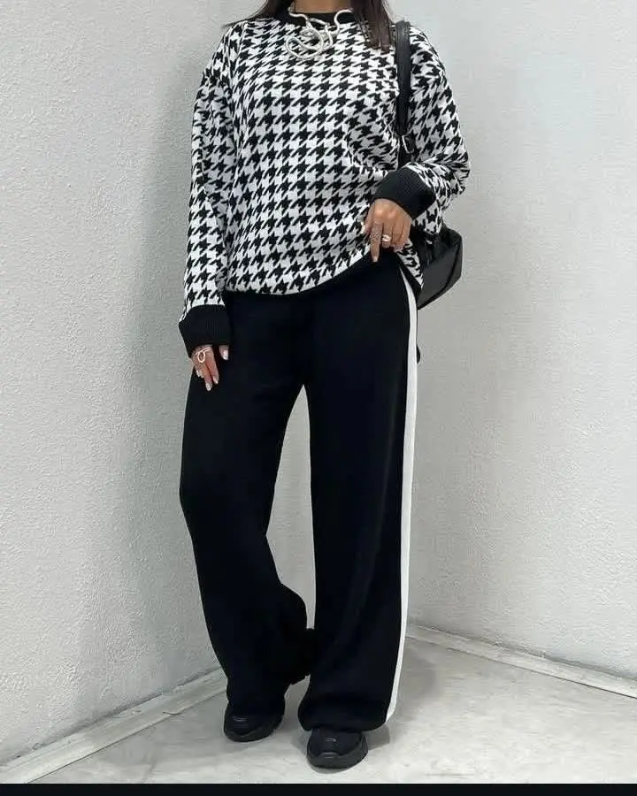 🍂نام: ست پیراهن و شلوار بافت نینا 
