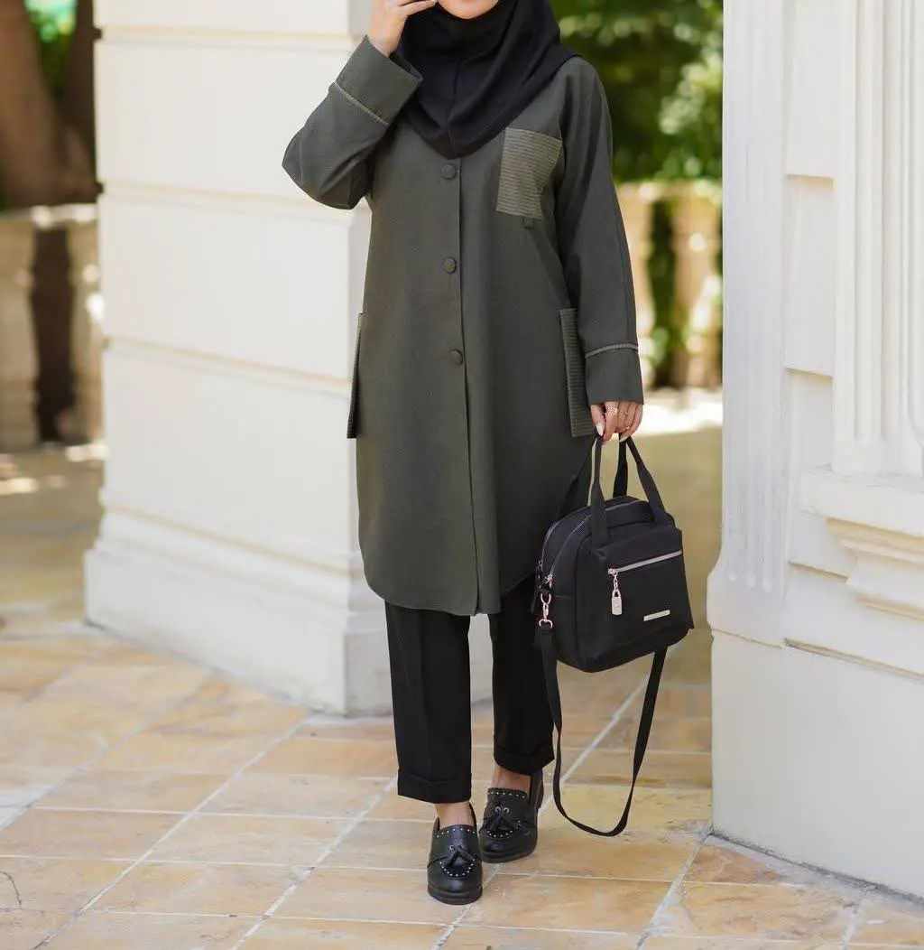 🔶مانتو پرشیا جیب دیپلمات