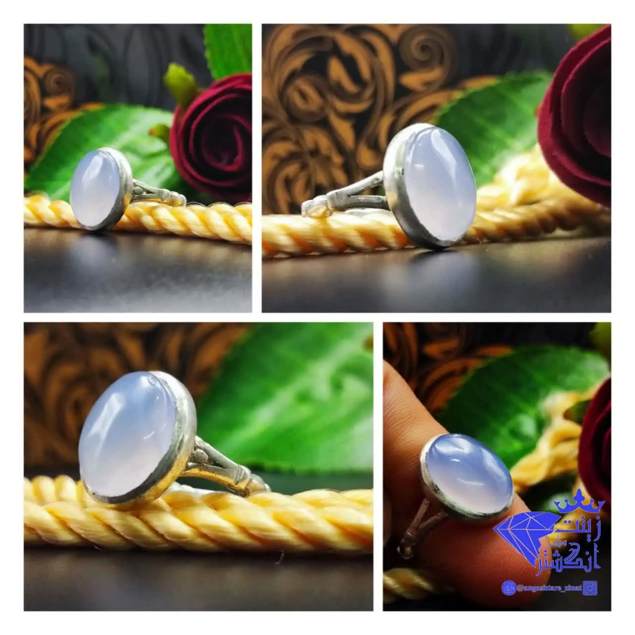 #انگشتر_مردانه_عقیق_کبود
