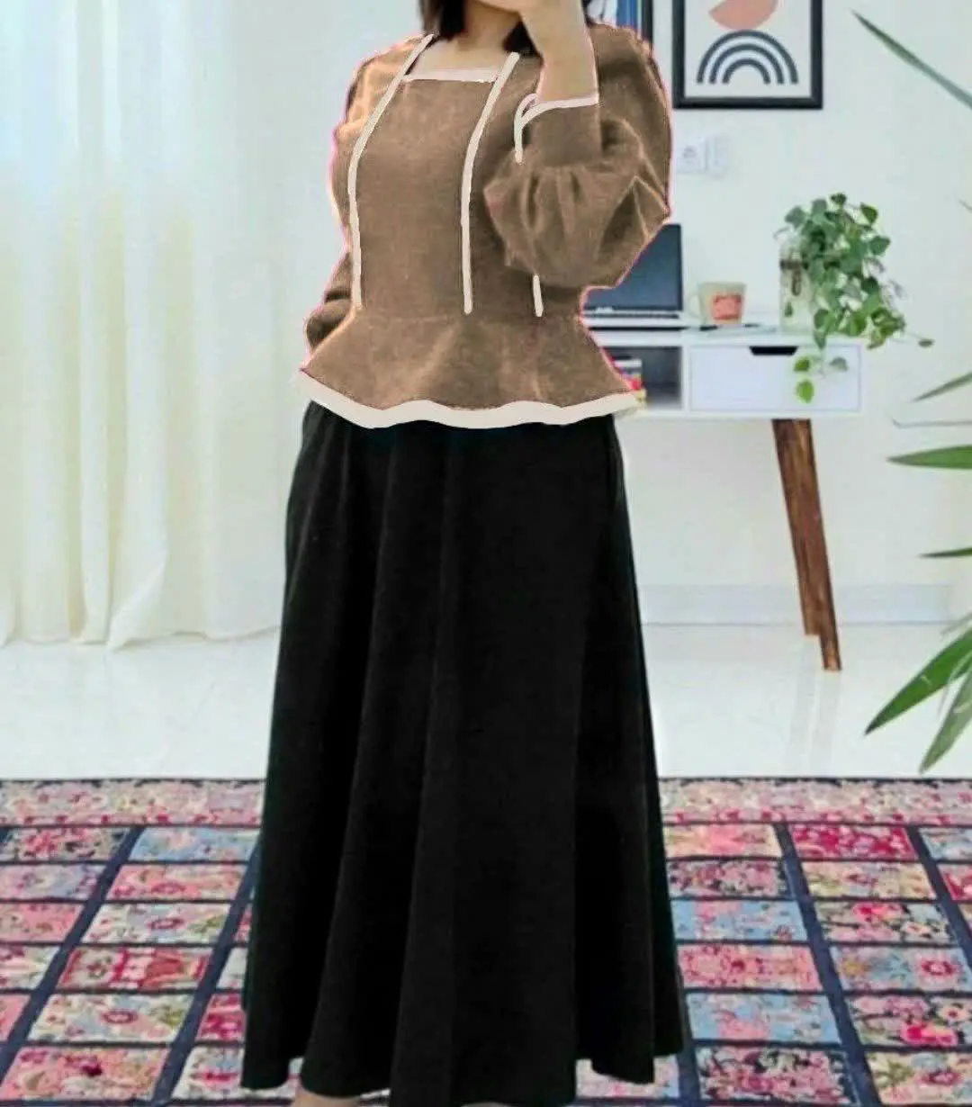 🌙نام: ست شومیز و دامن گلبهار
