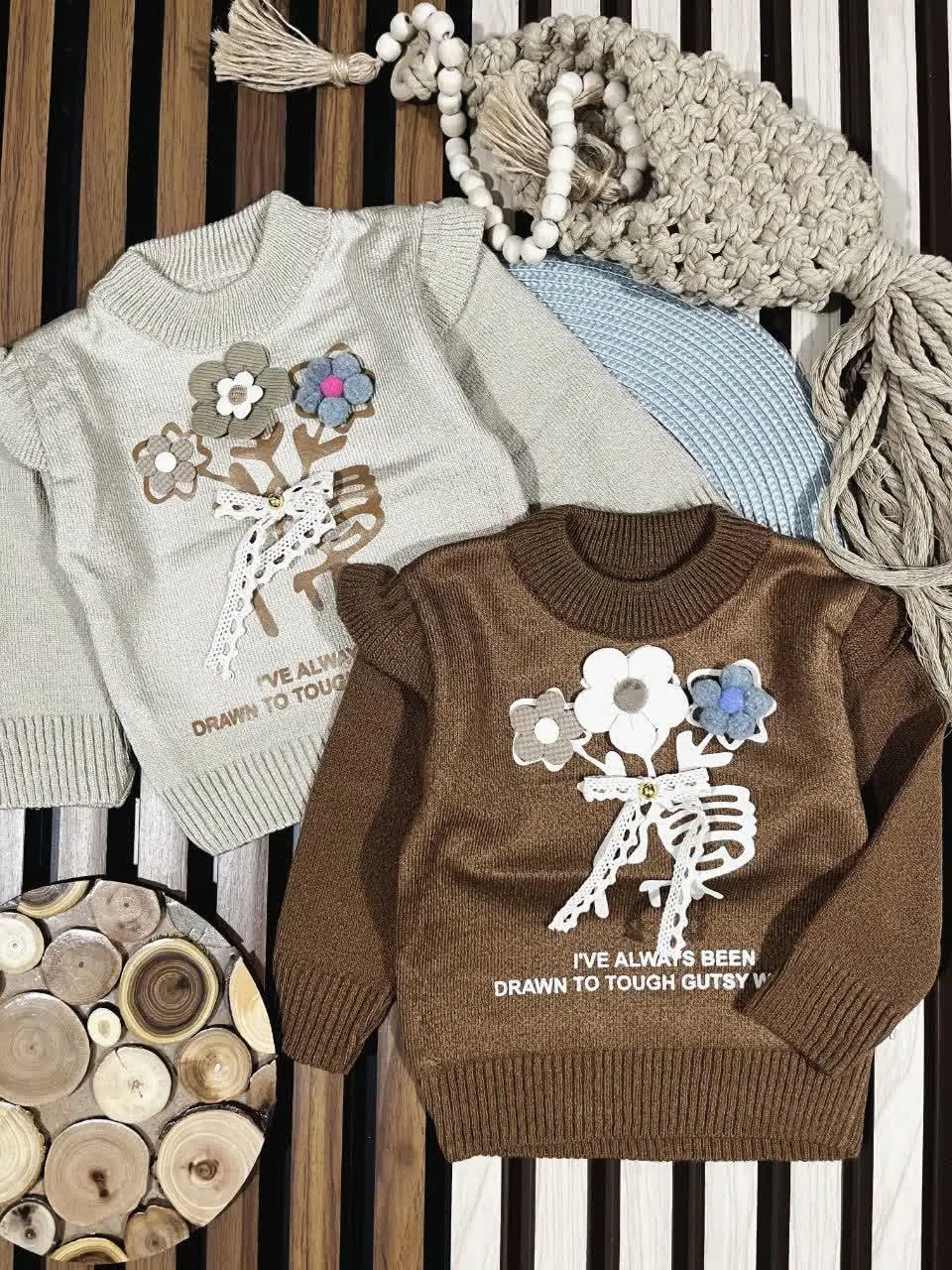 لباس دخترانه بلوز بافت آستی...