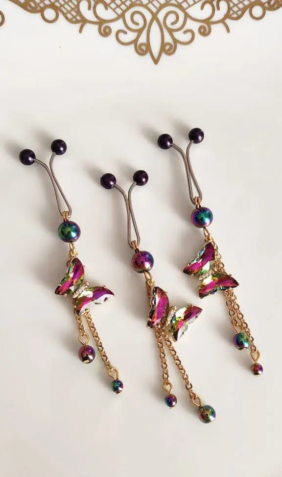 ⚜ گیره مجلسی پروانه هفت رنگ🦋⚜
