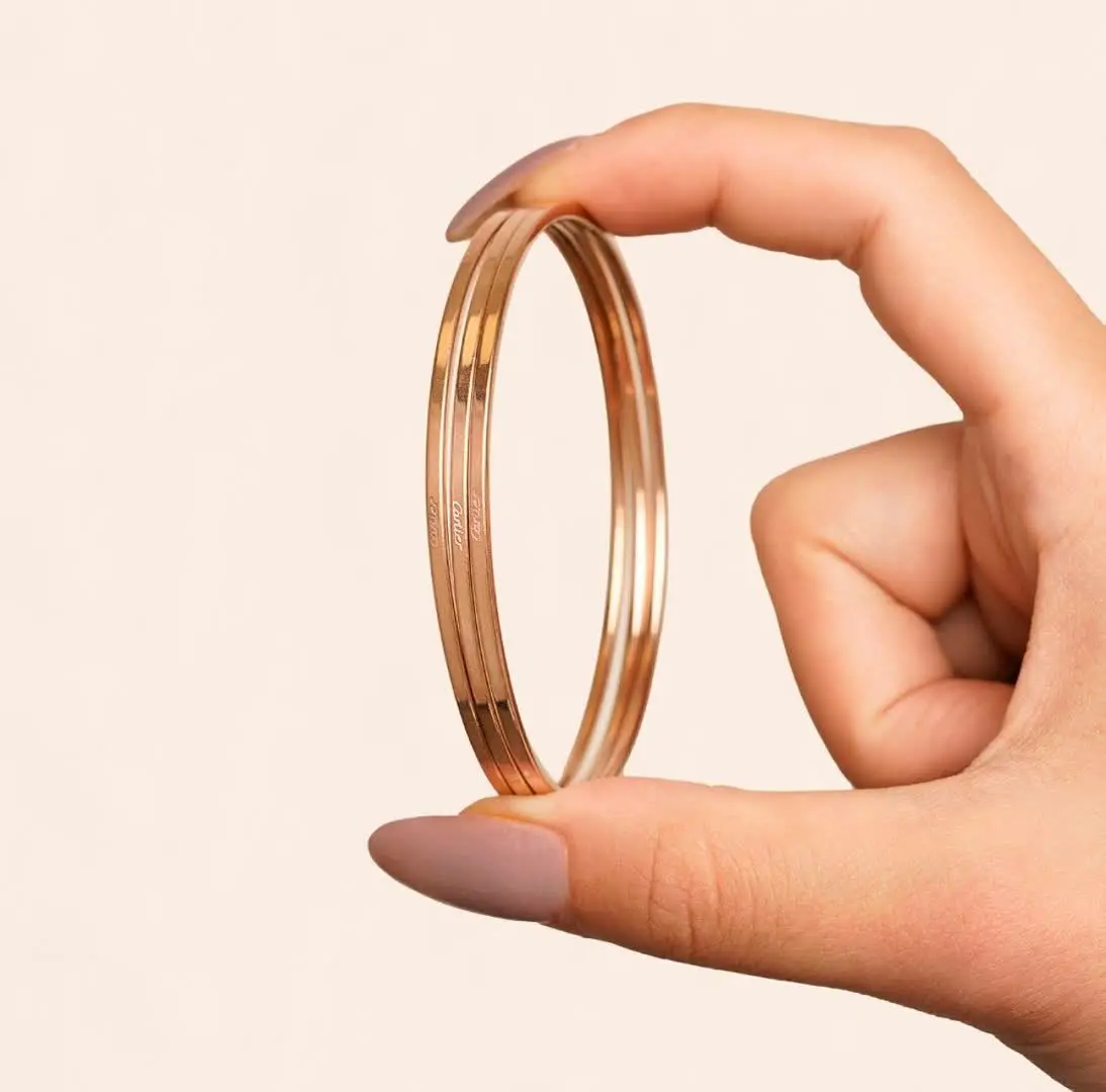 ☘❤️النگو استیل ۳۰۴ زنانه رز...