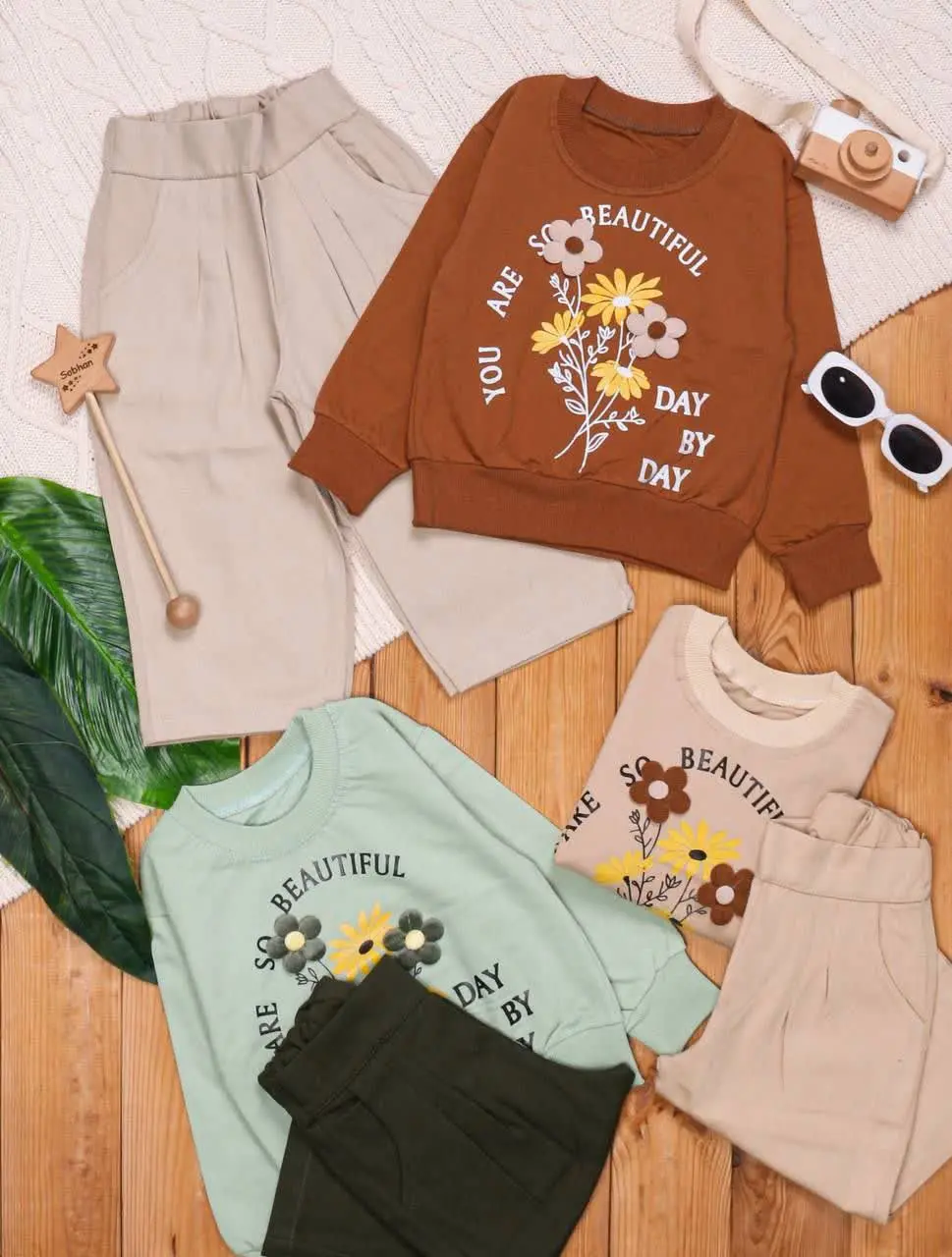 🎄بلوز شلوار کتان ساسندار دخ...