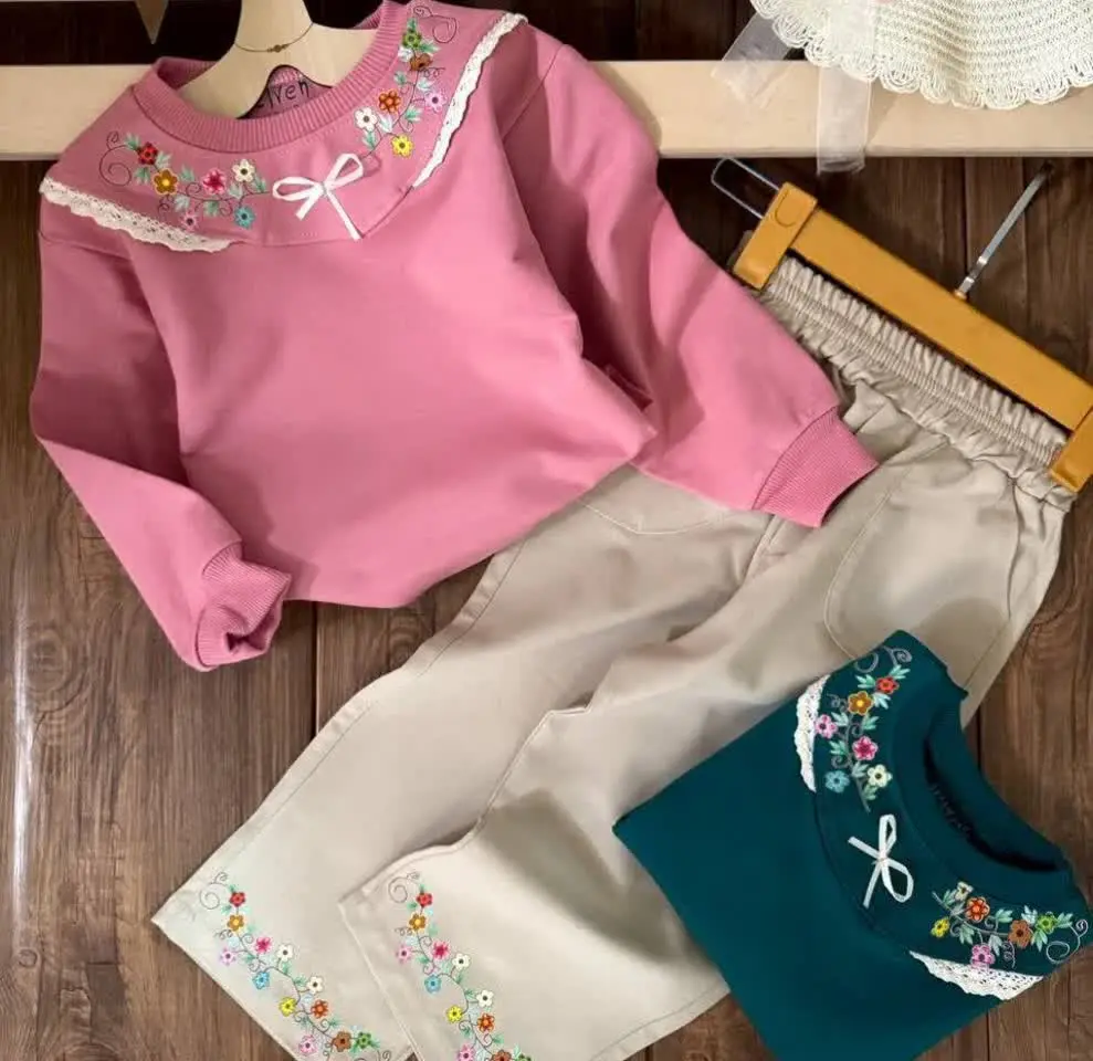 بلوز شلوار یقه نواری