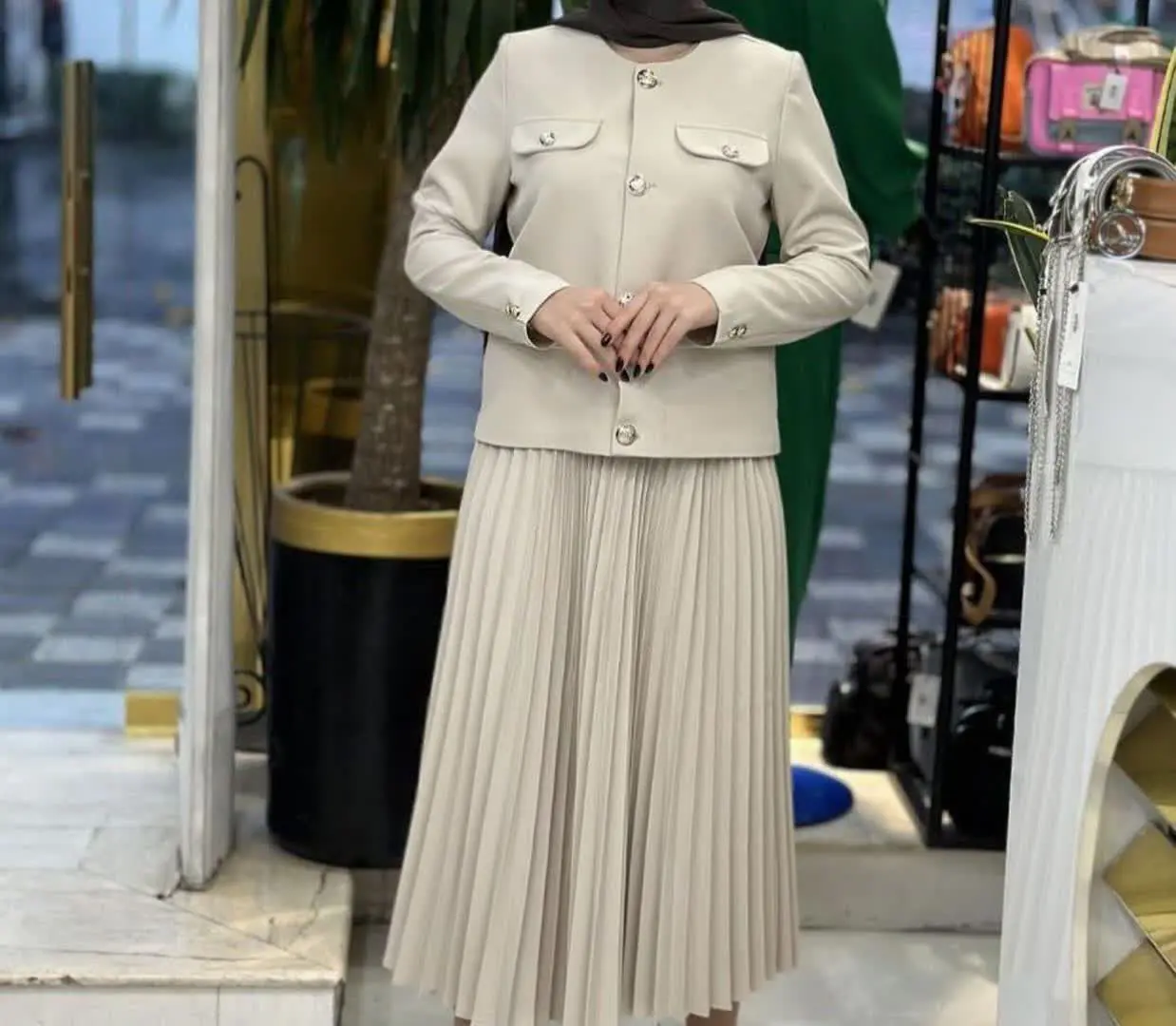 💞کت و دامن پلیسه مدل دلبر💞
