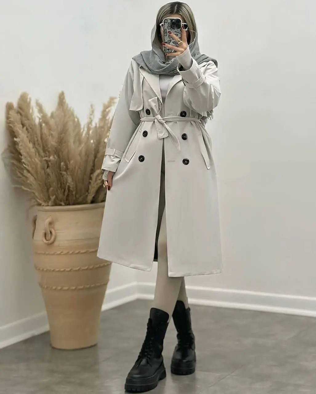 🖋نام: مانتو بارونی بلند مهسا
