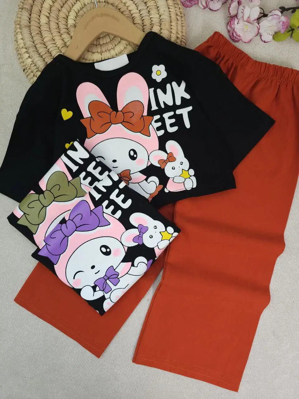 کراپ و شلوار دخترانه INKEET
