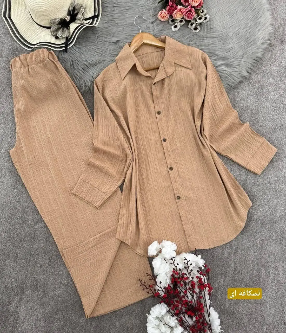 ست مانتو شلوار کراش
