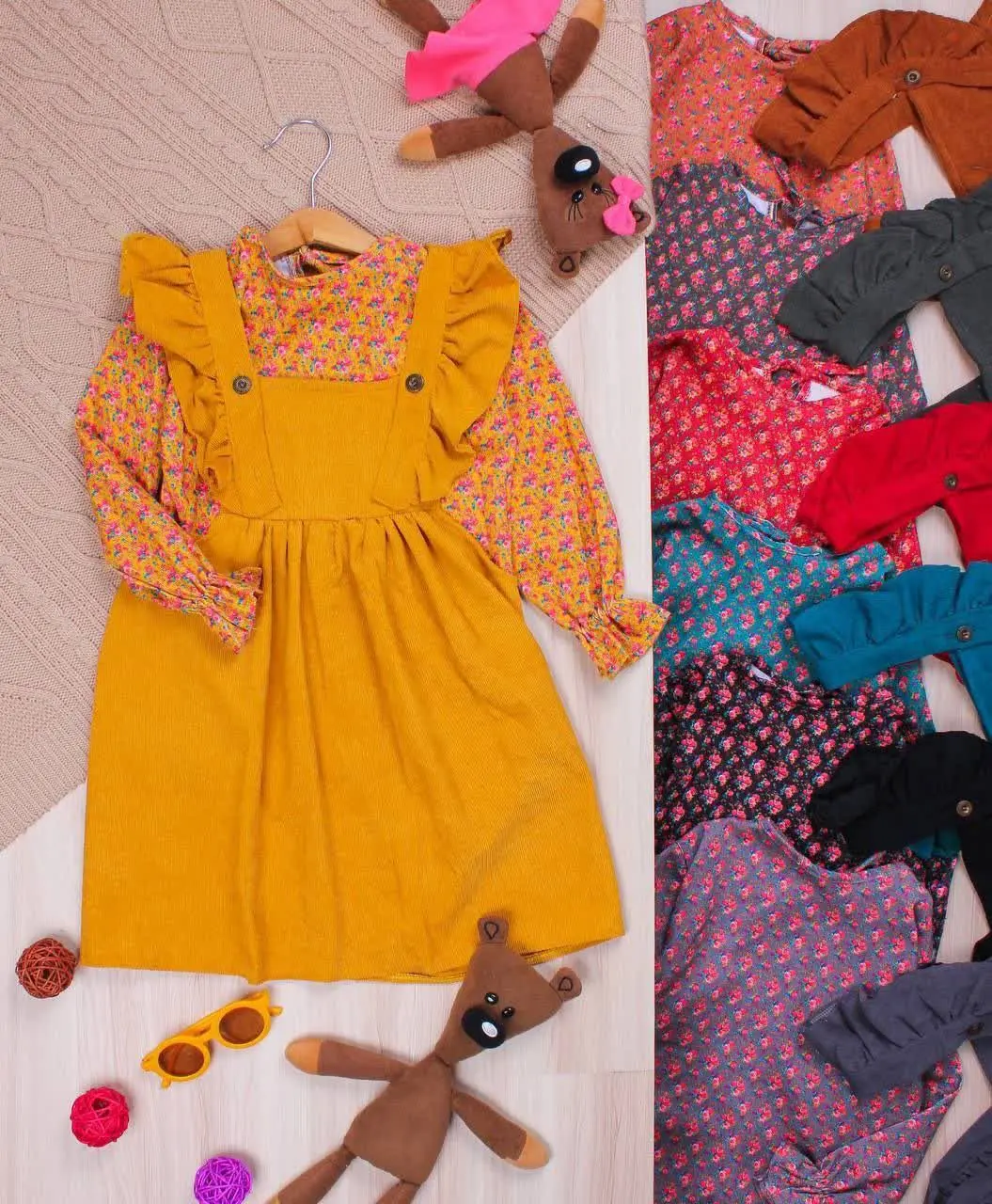 👫شومیز و سارافون مخمل گلدار👫
