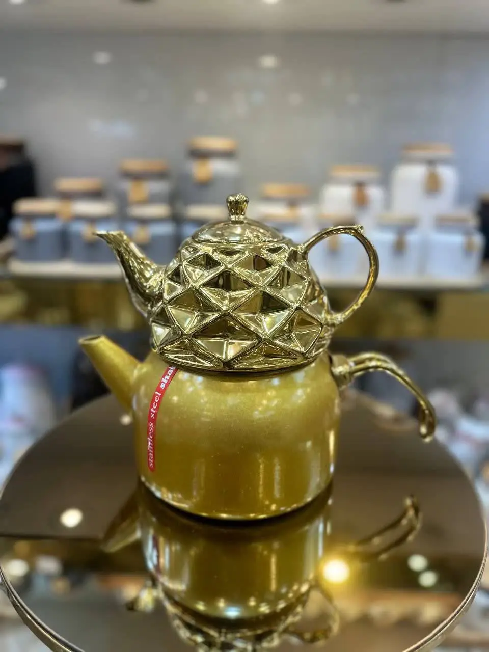 کتری قوری لوله ای گرانیتی