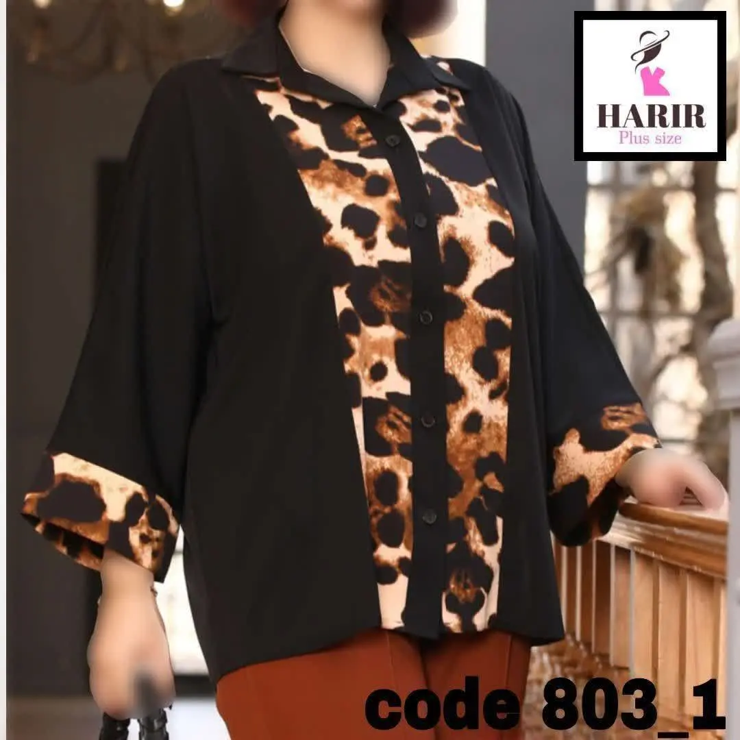 شومیز مجلسی قواره دار کرپ ا...