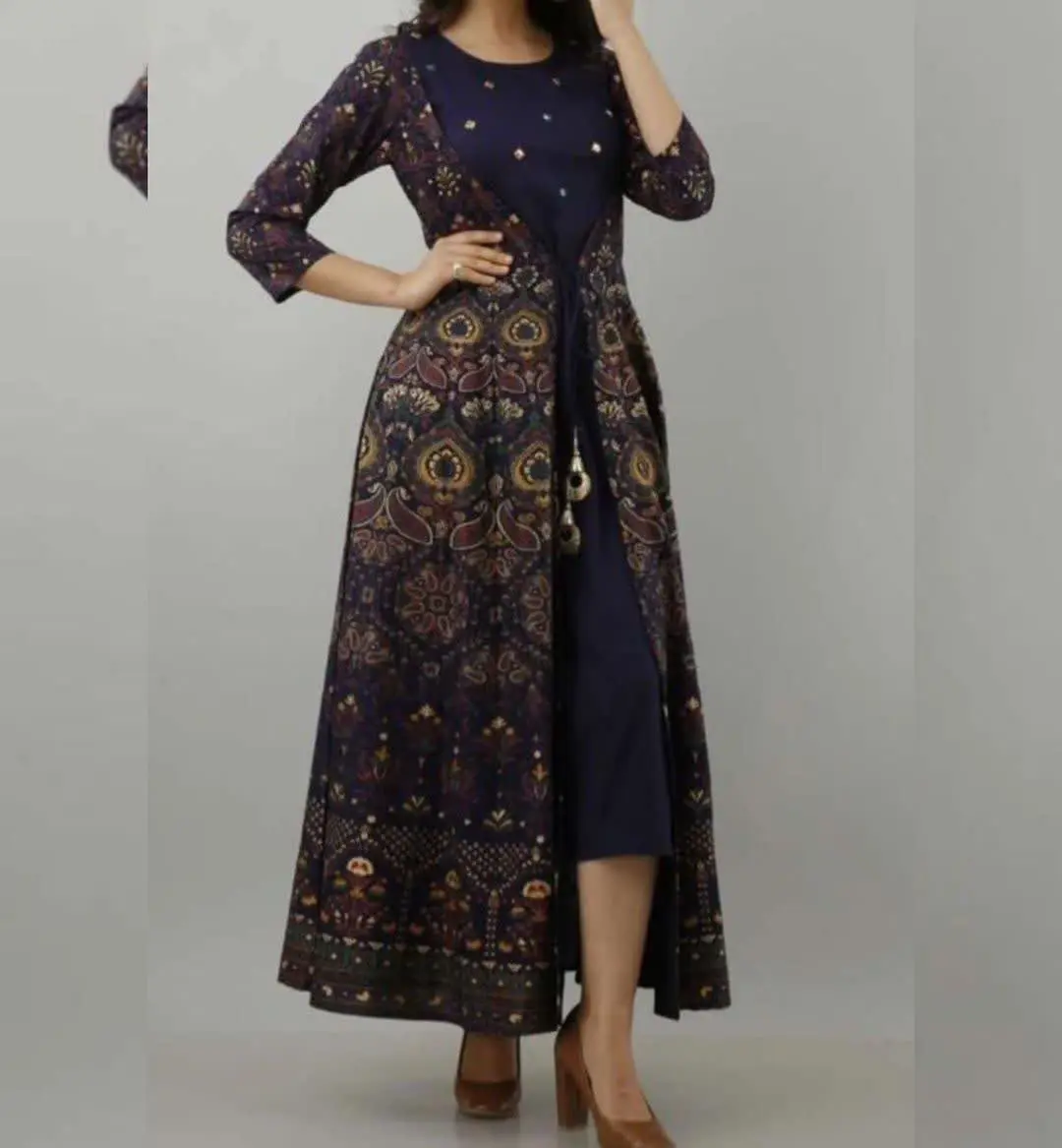 👗پیراهن هندی دوتیکه
