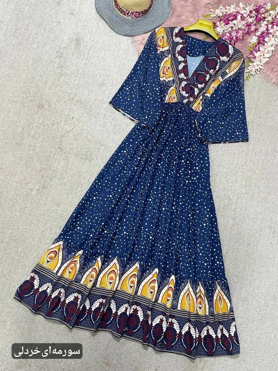 🛍نام: پیراهن ساحلی طاووس🍃