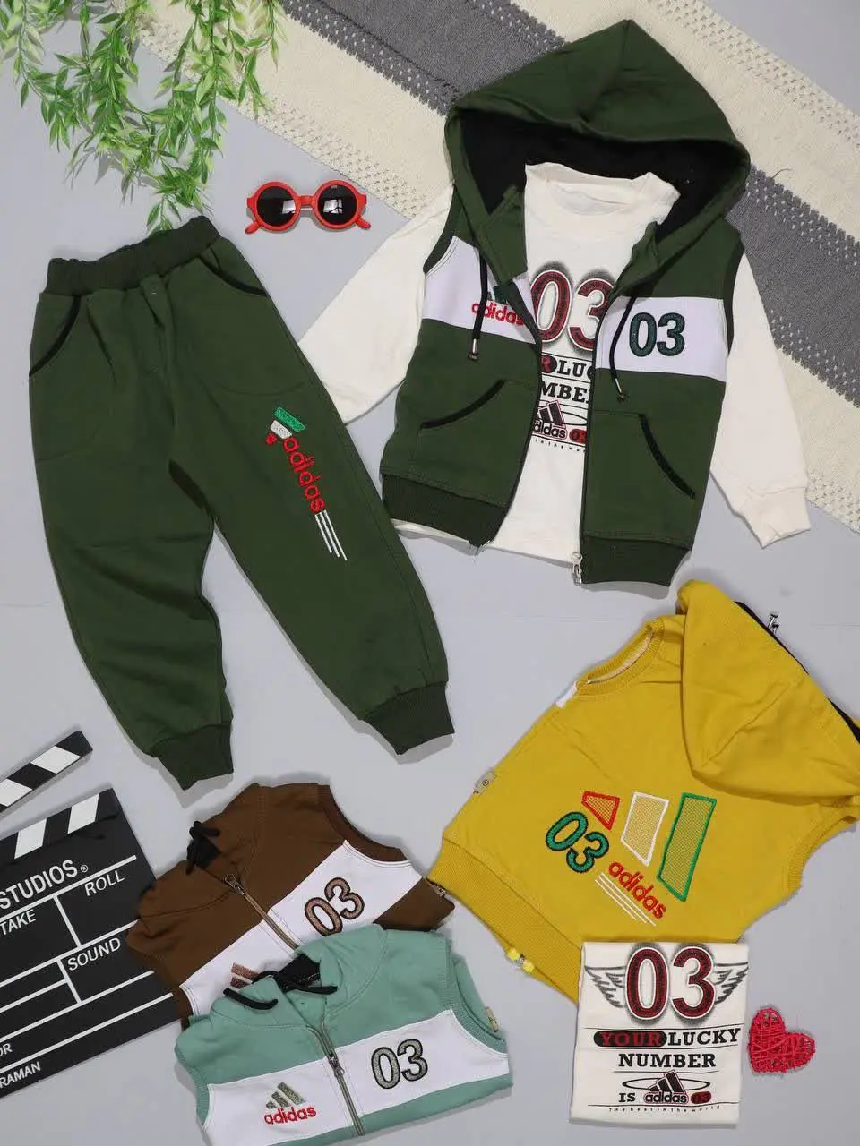 👫سه تیکه دورس پسرانه گلدوزی...