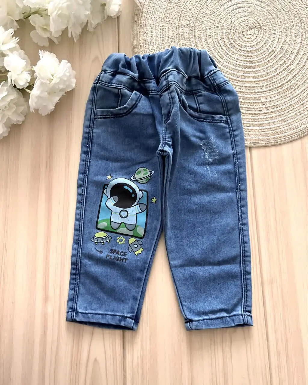 لباس بچه گانه شلوار لی فضانورد
