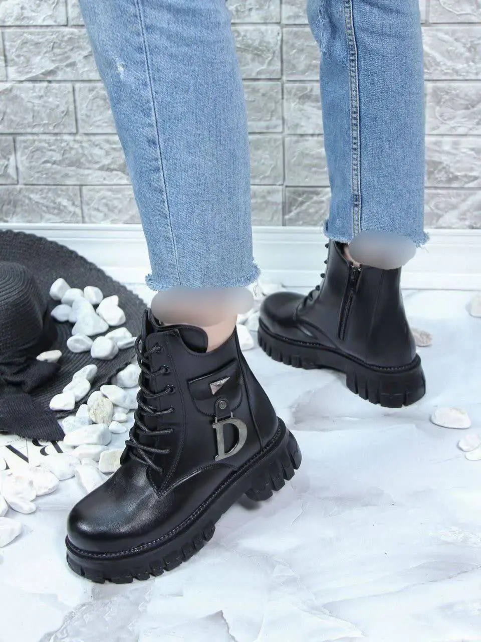 نیمبوت🎀😍👌رویه پشت چرم، واکس خور
