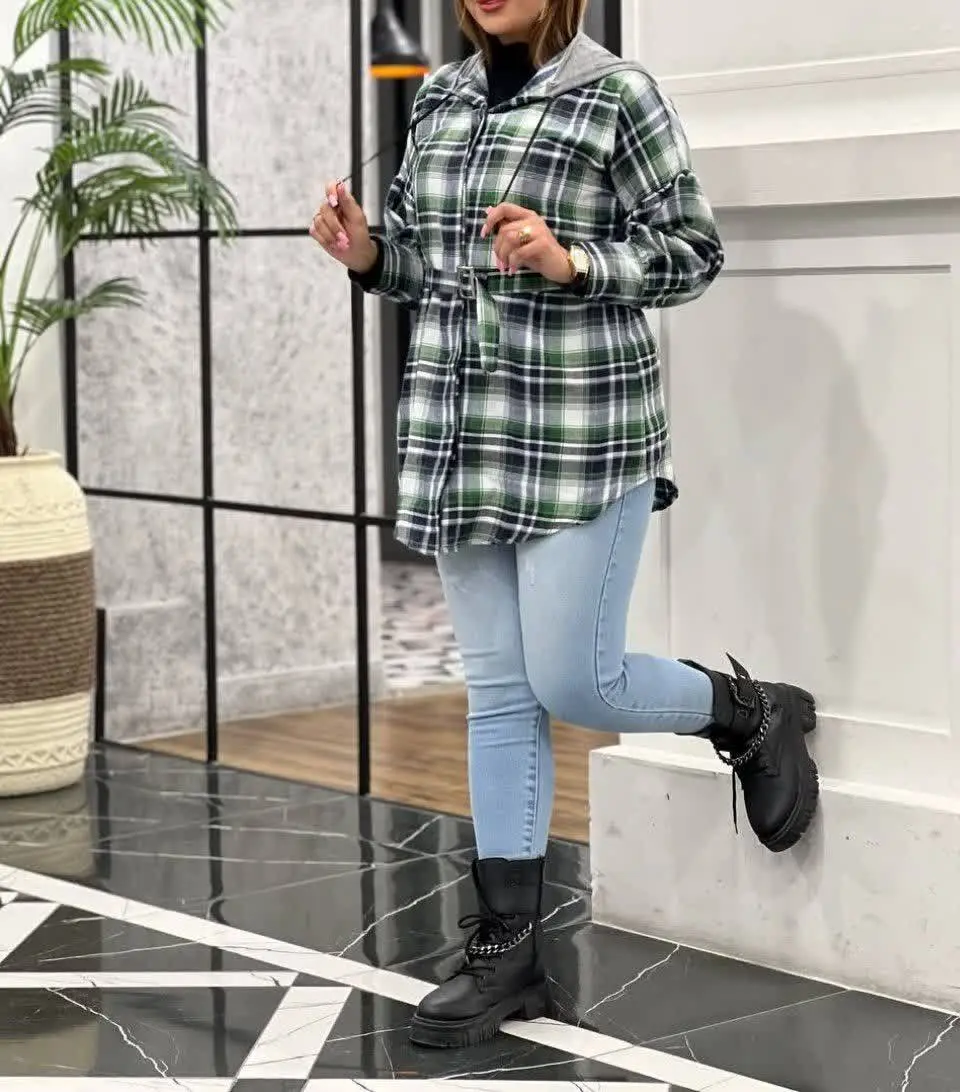 نام: مانتو چهارخونه پشمی لطیف
