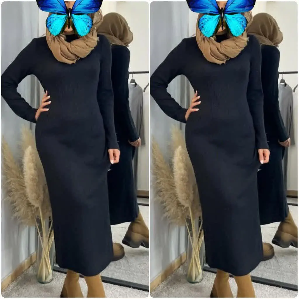 ماکسی یقه اسکی بافت