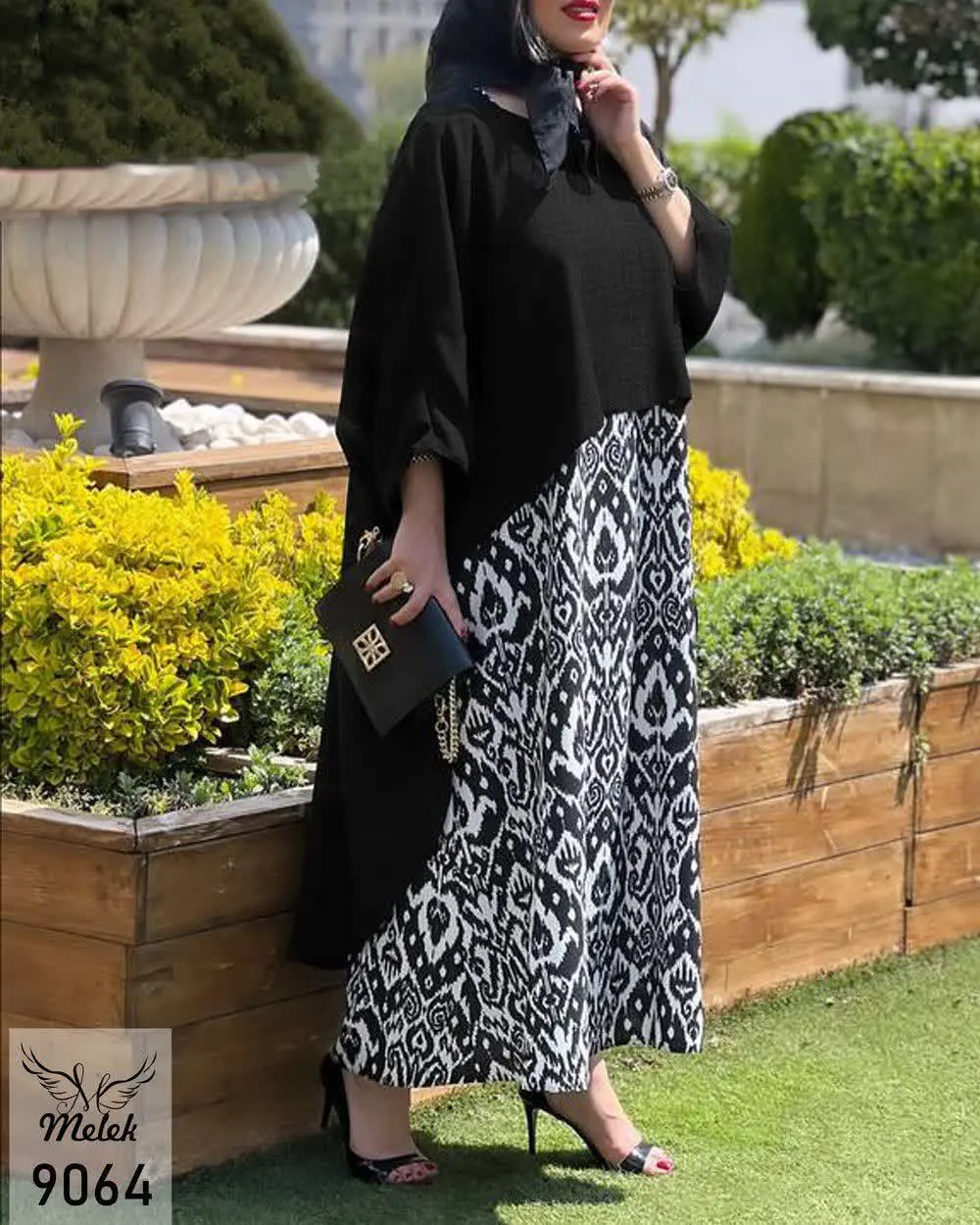 ست دوتکه سارافون و مانتو پا...