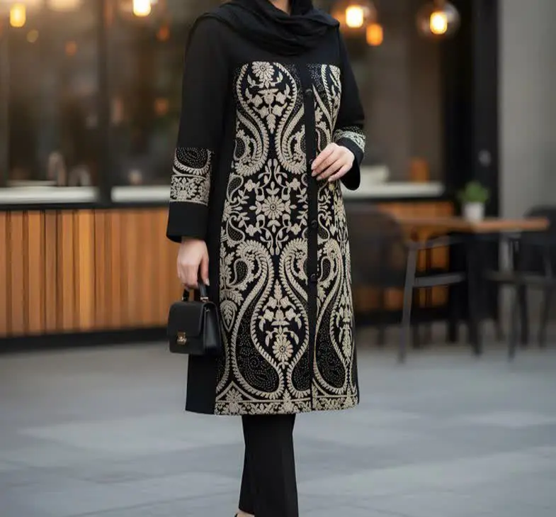 🌺 کد ۰۳۰۲: مانتو کتی بلند ب...