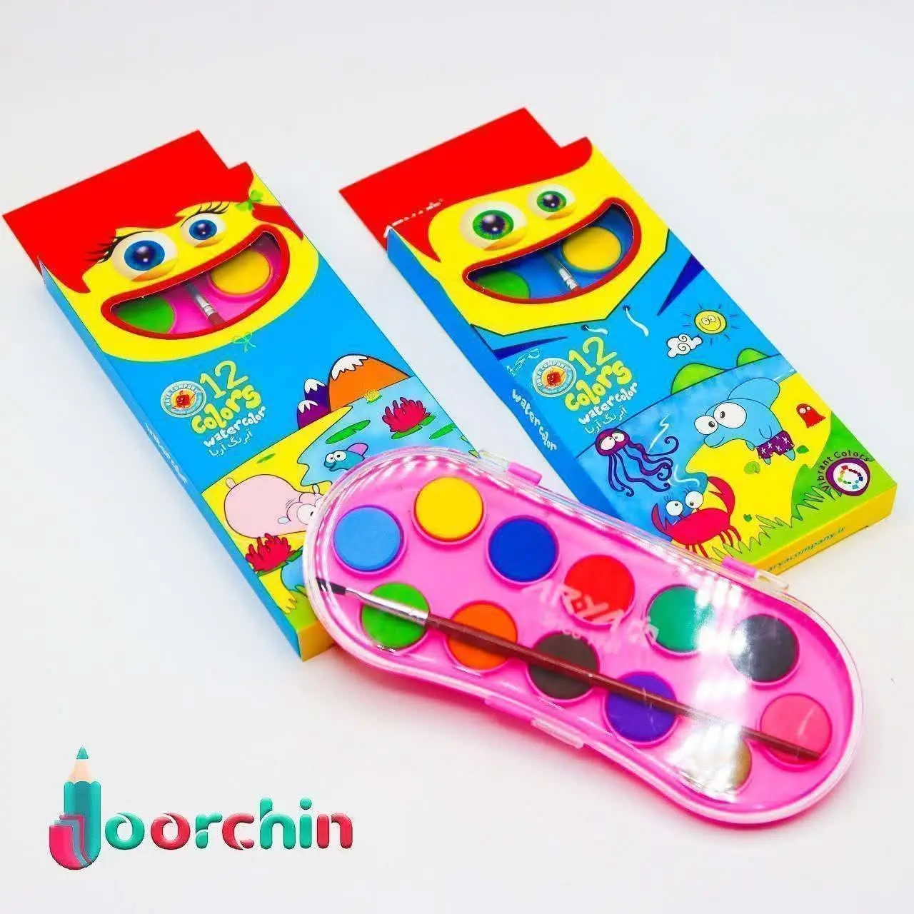 ✅ آبرنگ ۱۲ رنگ آریا