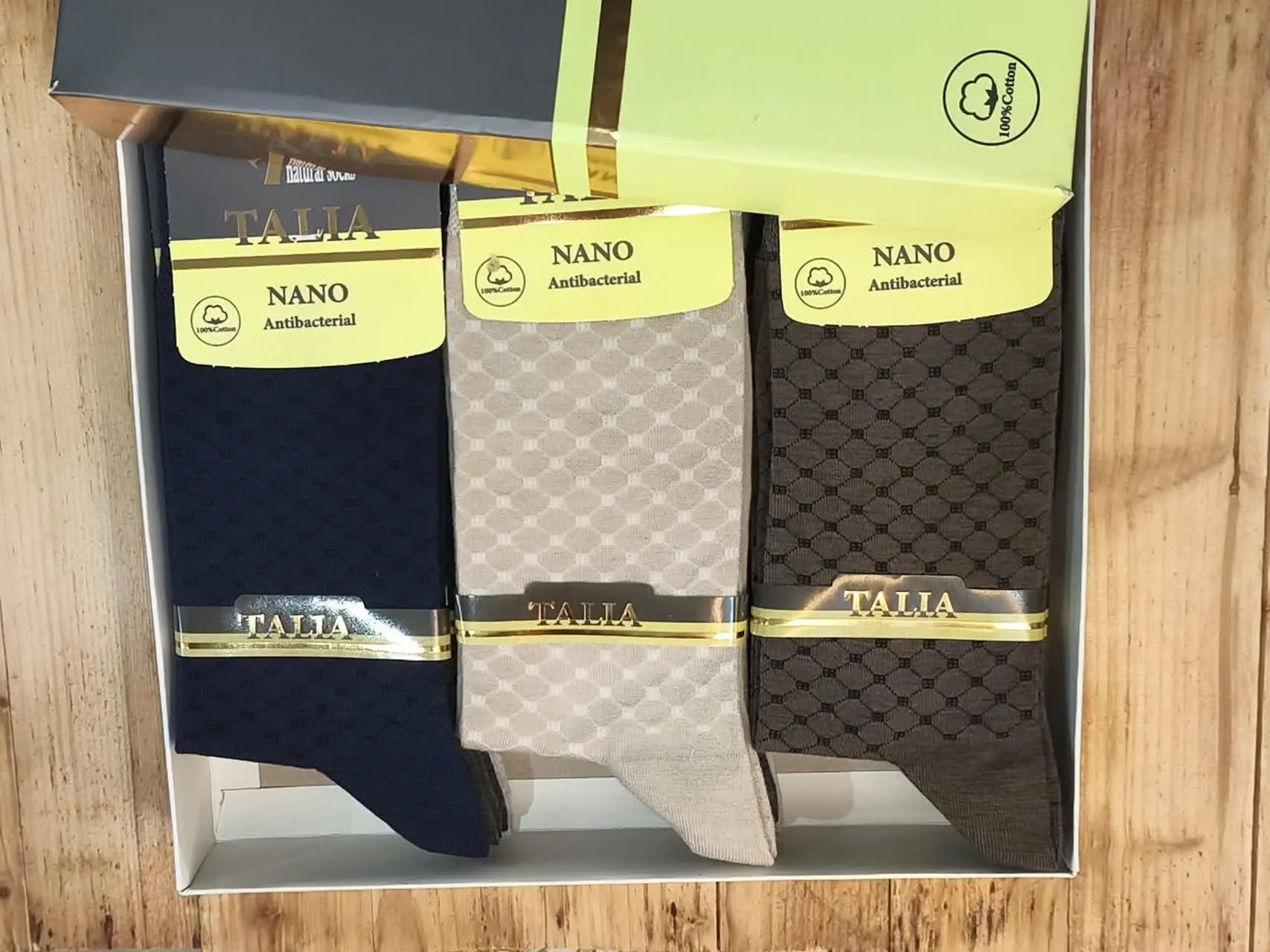 جوراب مردانه جعبه‌ای
