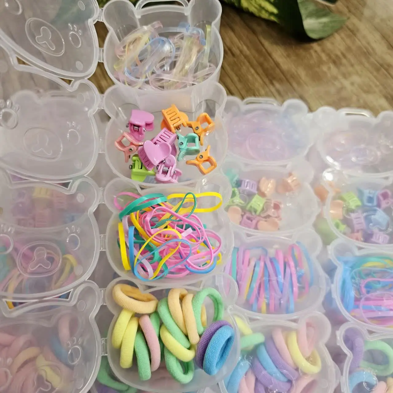 پک کامل گیره سر دخترانه رنگی
