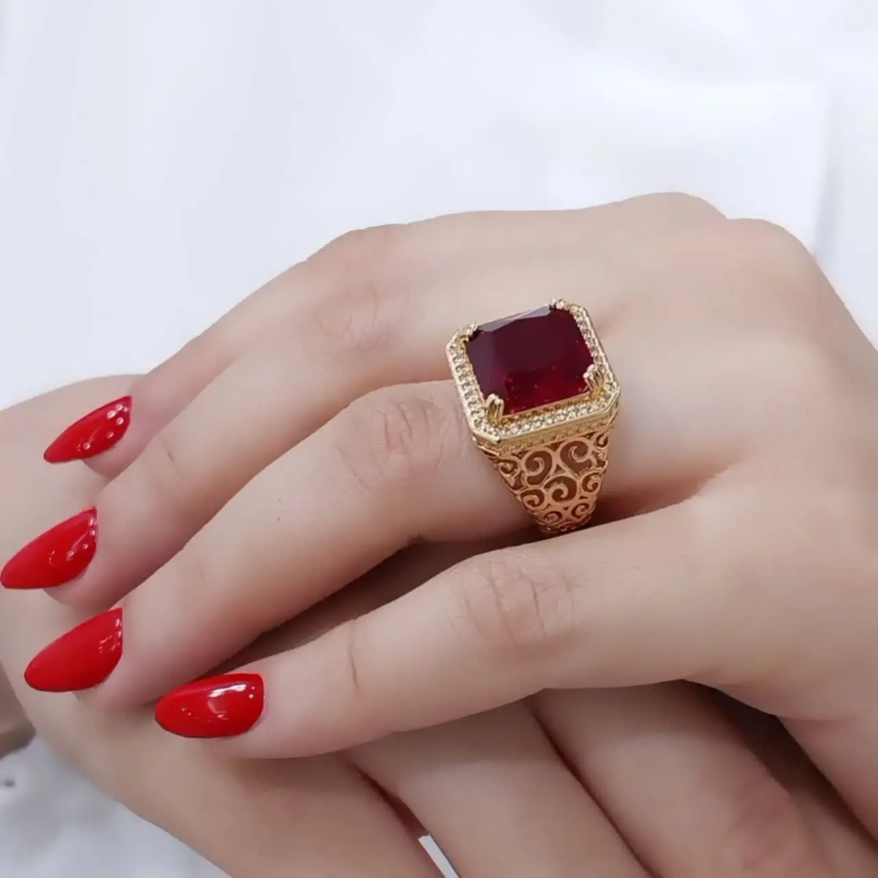 #انگشتر طرح طلا جدید 😍
