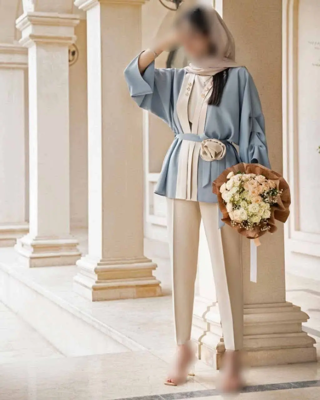 مانتوشلوار مجلسی وترند روژا😃❤️