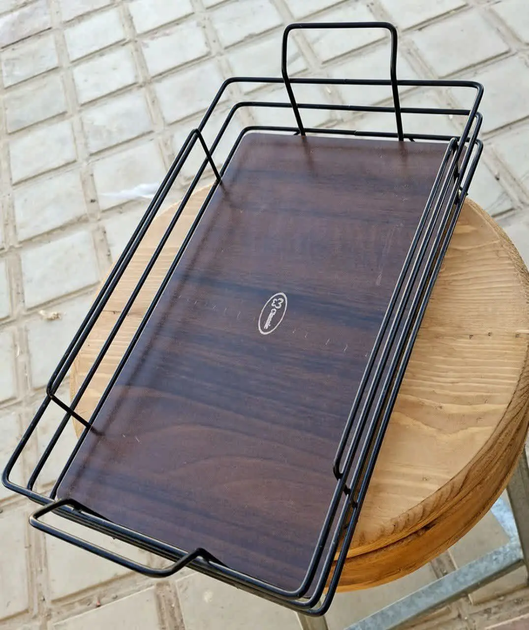 💥 سینی فلزی کف mdf مستطیل💥