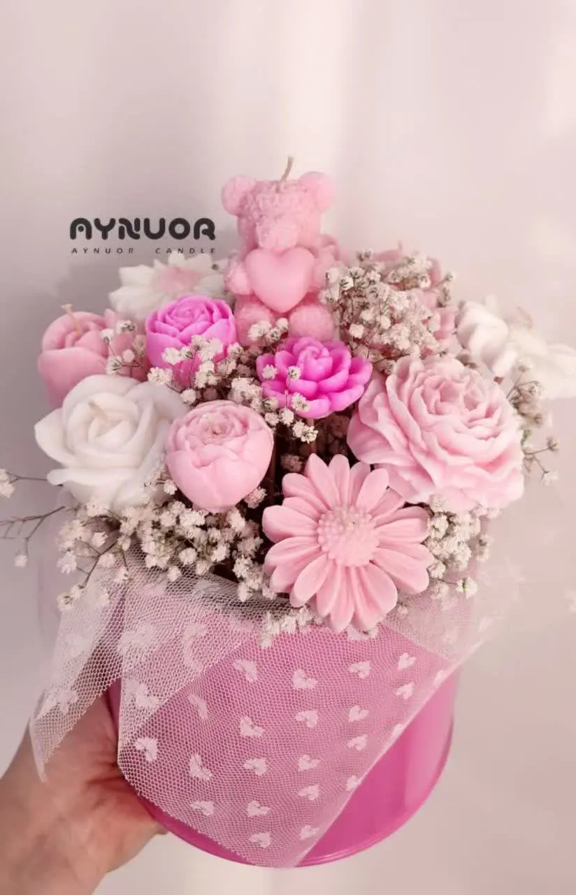 شمع دسته گل 😍
