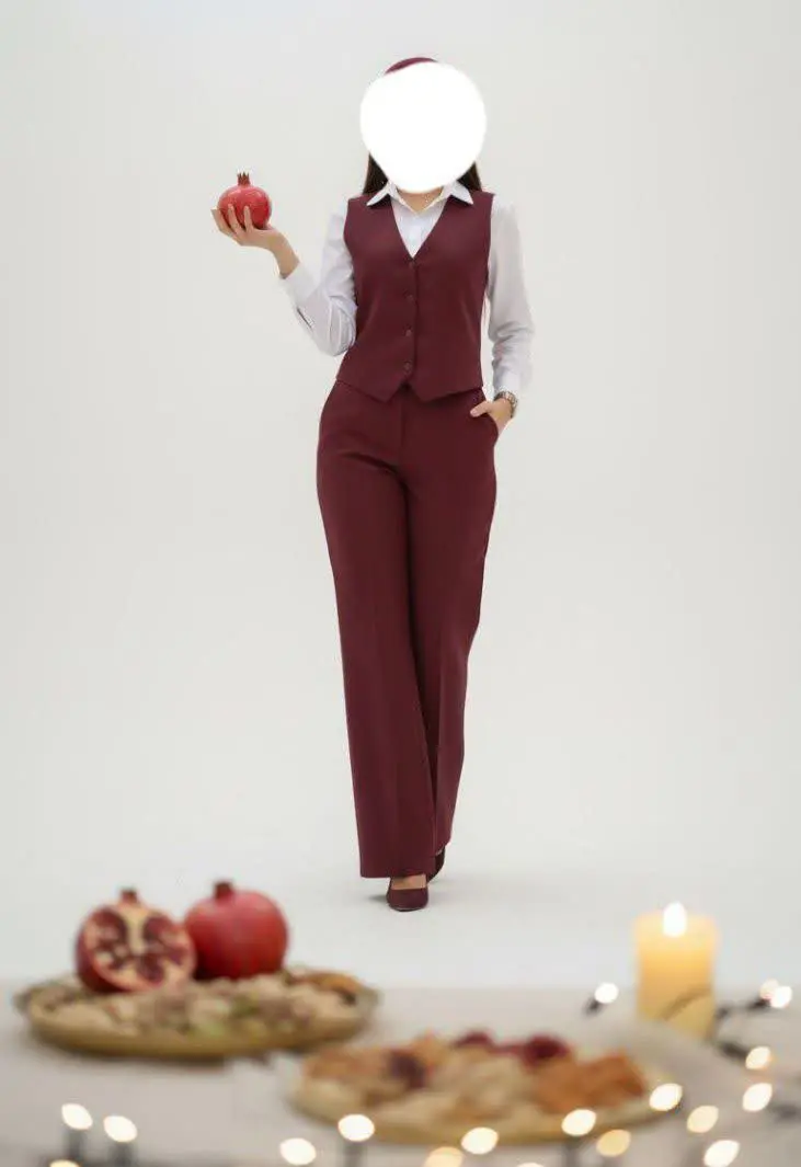 دو تکه ی جلیقه +شلوار یلدای...