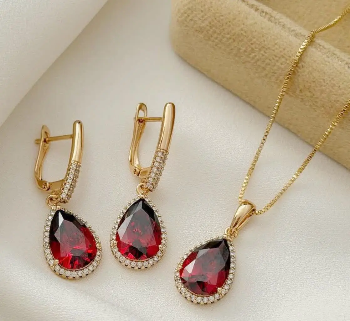 نیمست نگین قرمز ژوپینگ بدون...