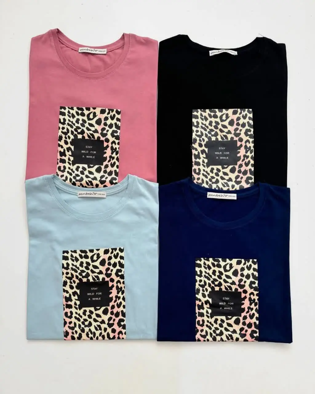 ✅تیشرت پنبه چاپ پلنگی 😍