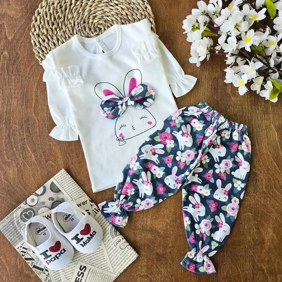 بلوز شلوار خرگوش پاپیونی 
