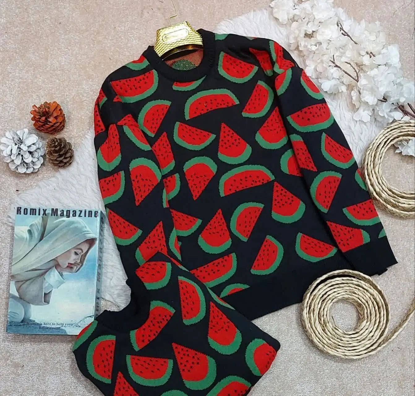 ❤️نام: بلوز بافت هندوانه
