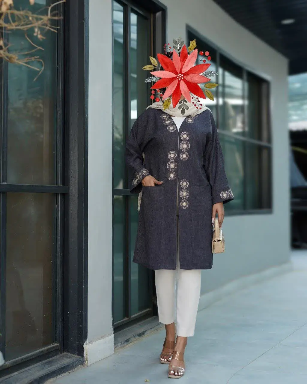 👗 مانتو گلدوزی مدل ناهید

