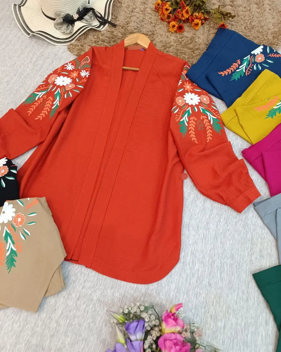 نام: تونیک آستین چاپی جلو باز
