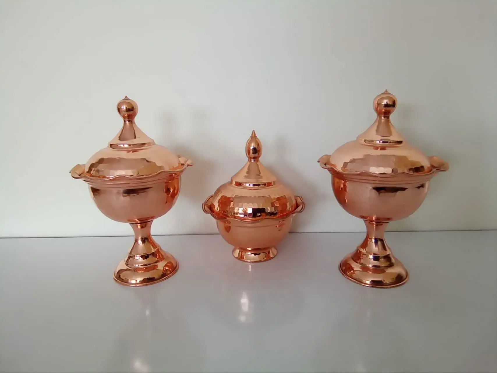 #قندان‌‌های زیبای مسی😍😍
