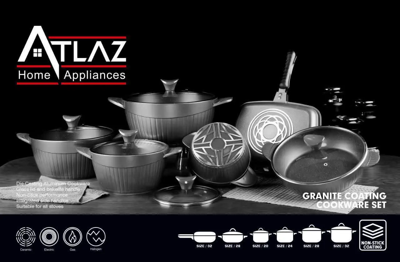 ⭐️سرویس قابلمه ۱۲پارچه آتلاز در ۵رنگ
