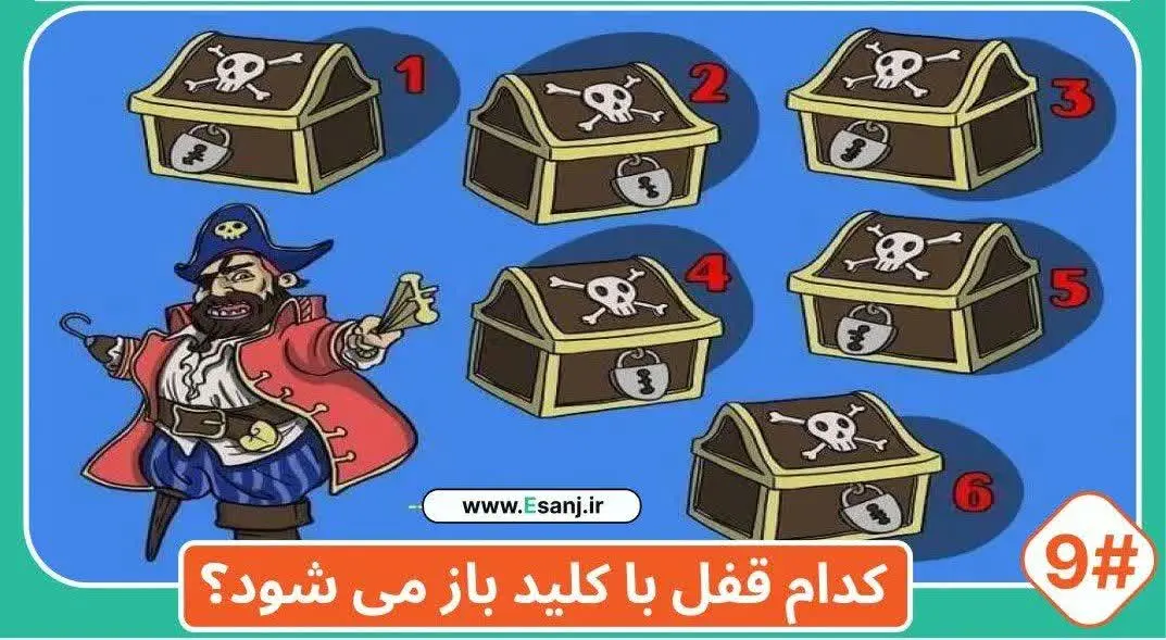 کدام قفل با کلید باز میشود؟ 
